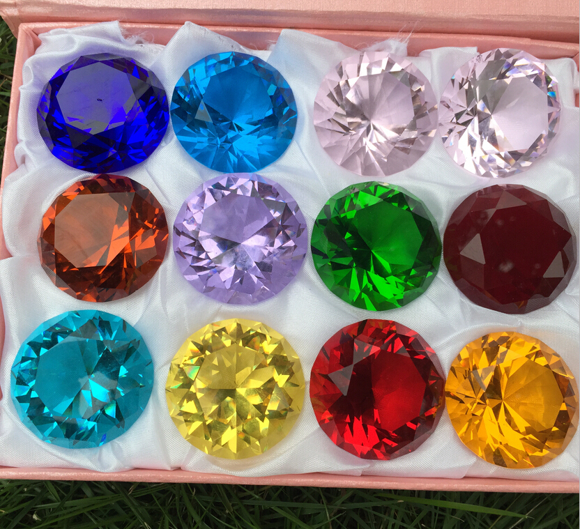 Decorative Glass Diamonds Paperweight MH-9400