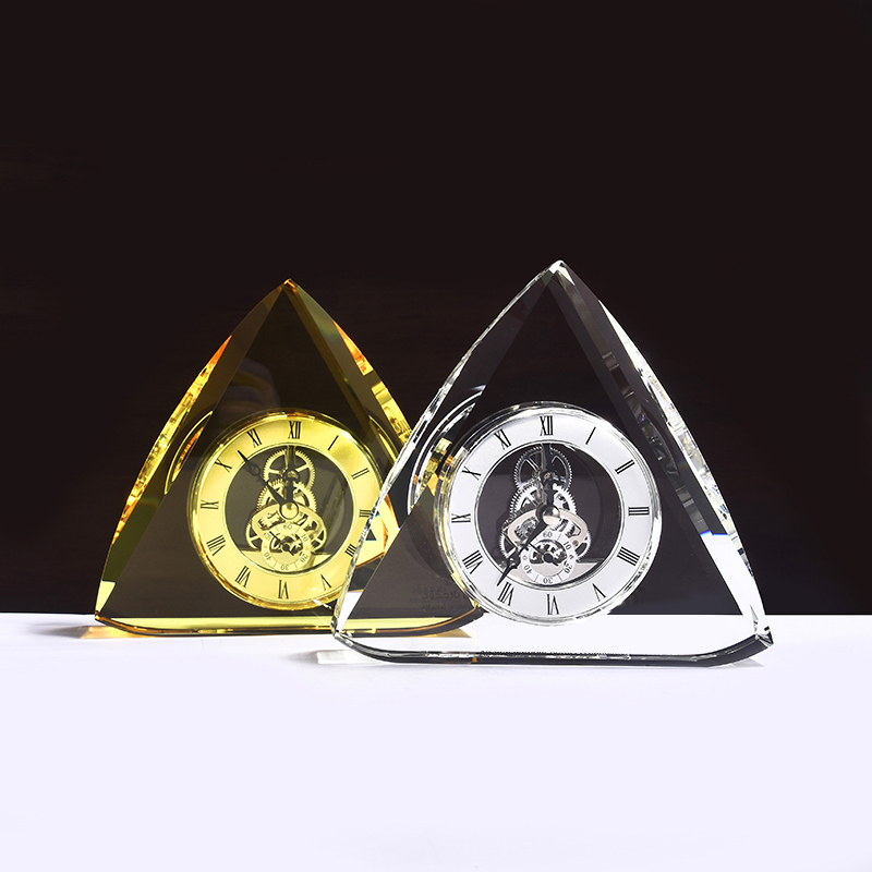 Custom Name Engrave Wedding Party Return Favors Gifts Crystal Clock Souvenir Gifts
