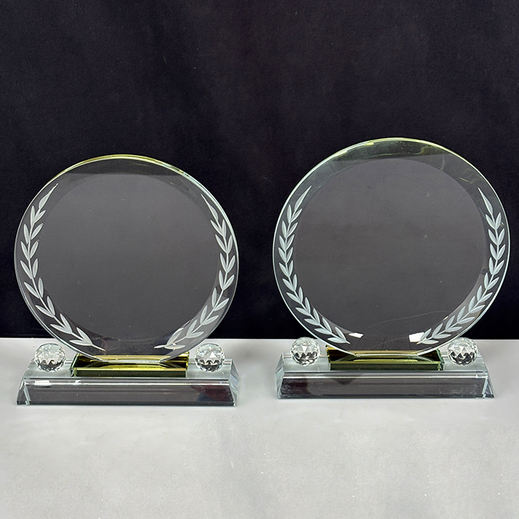Blank Round Crystal Plaque Crystal Trophy Award MH-LJ0787