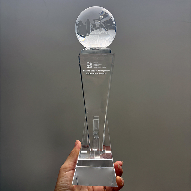 Personalized Crystal Globe Sports Event Crystal Trophy Award MH-LJ0802