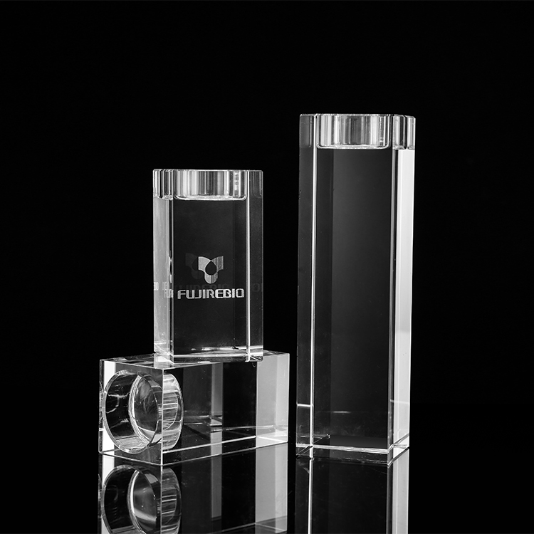 Glass Crystal Cube Candle Holder MH-Z0270