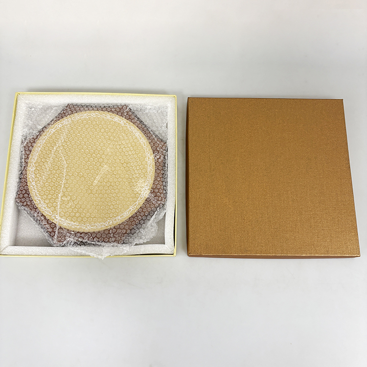 Octagon Wood Certificate with Gold Aluminium Plate Certificate and Awards Customized Wooden Plaque MH-LJ0800