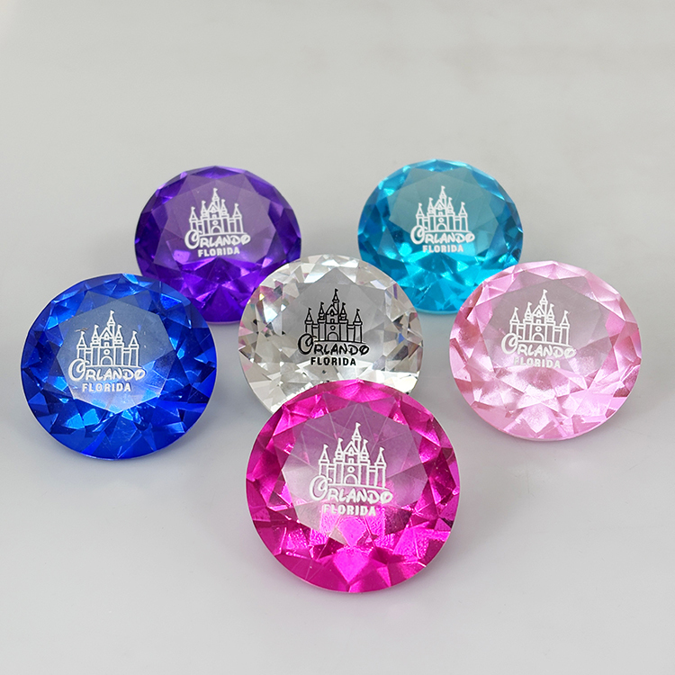 Multi Color Decorative Glass Diamonds Paperweight MH-9520