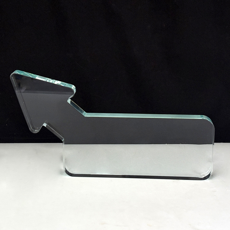 Personalized Arrow Shape Glass Crystal Trophy MH-LJ0813