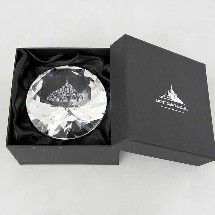 Personalized Clear Crystal Diamond Glass Paperweight MH-9527