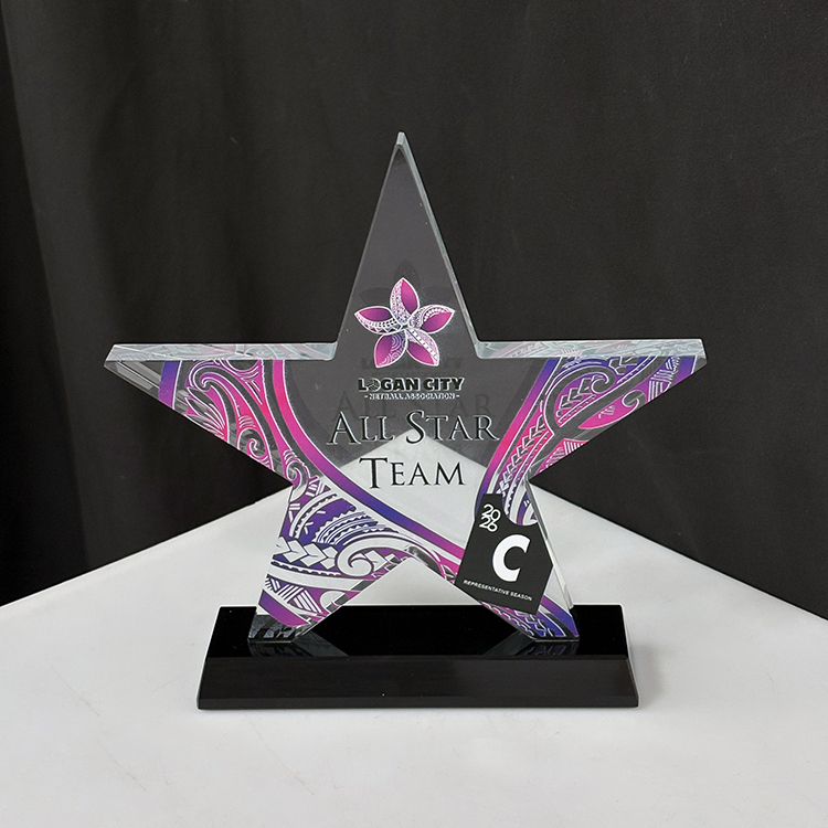 Crystal Star Crystal Trophies with Black Base MH-LJ0816