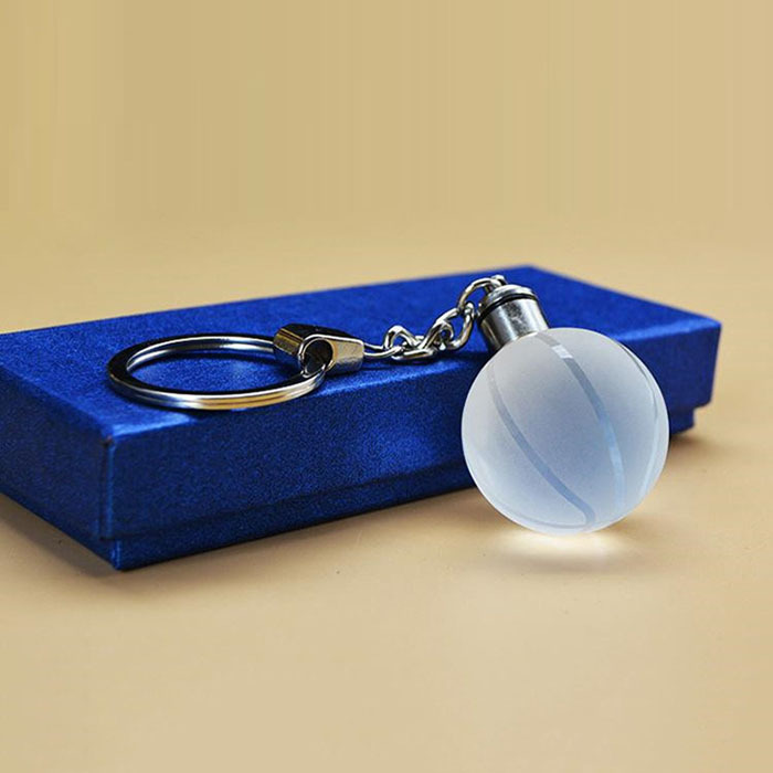Led Light Crystal Basketball Keychain MH-YS0490