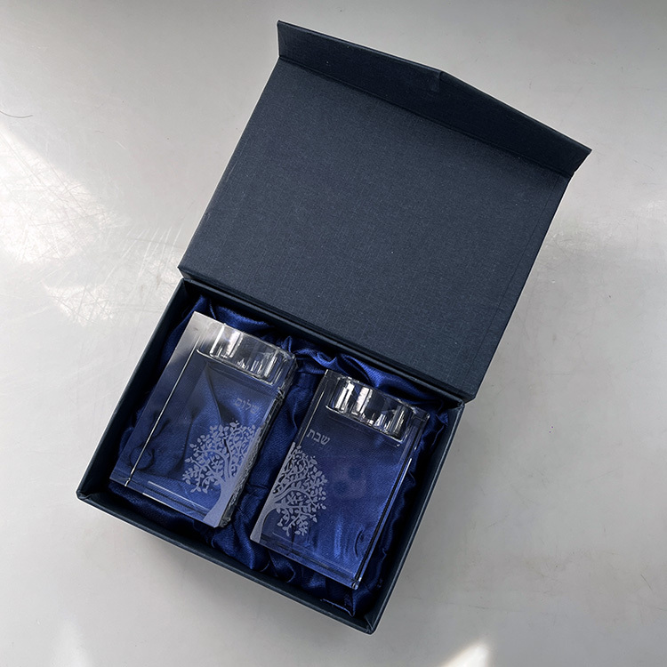 Jewish Hebrew Crystal Votive Candle Holders MH-1833