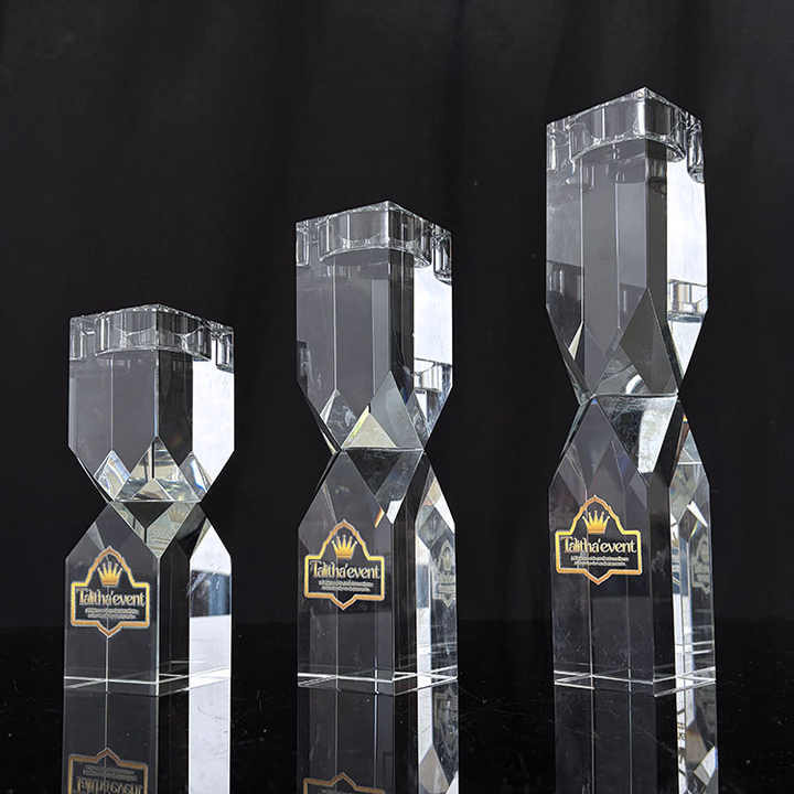 Crystal Block Tealight Candle Holder Candlestick MH-Z0461