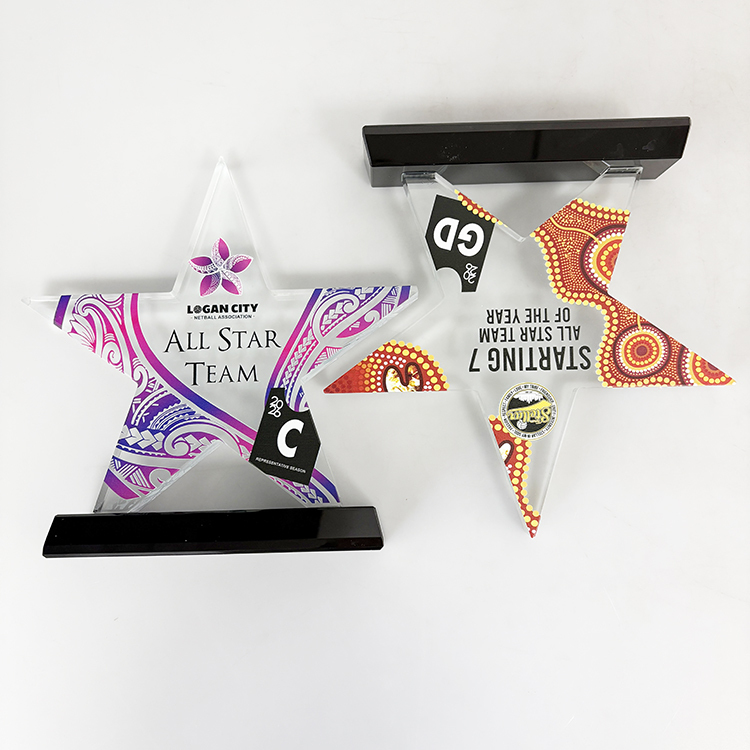 Crystal Star Crystal Trophies with Black Base MH-LJ0816
