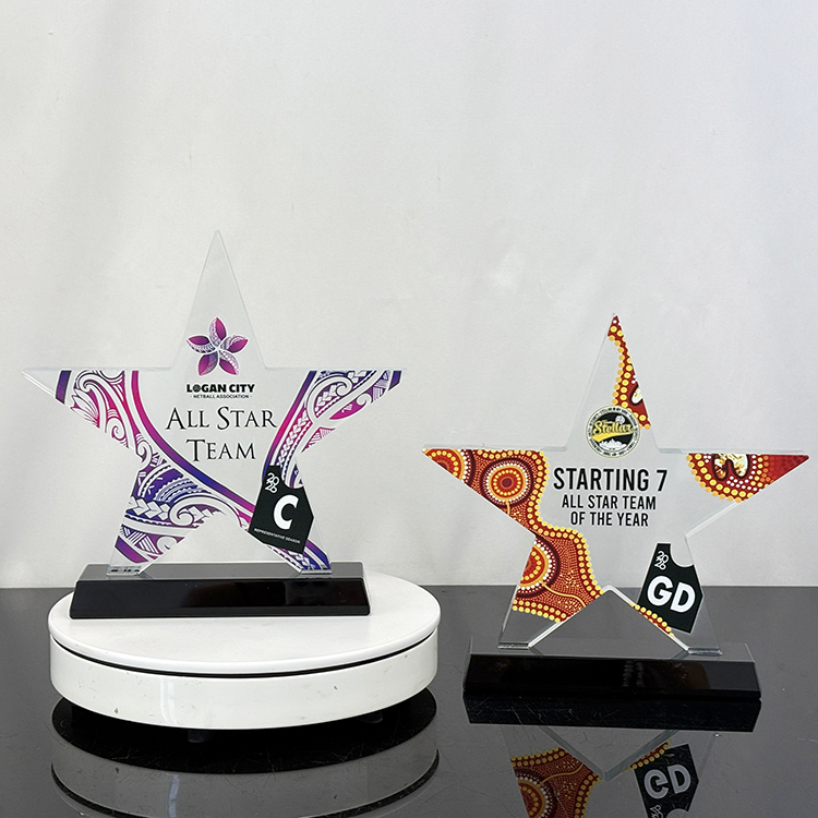 Crystal Star Crystal Trophies with Black Base MH-LJ0816