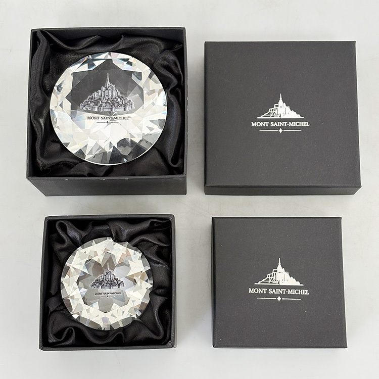 Personalized Clear Crystal Diamond Glass Paperweight MH-9527