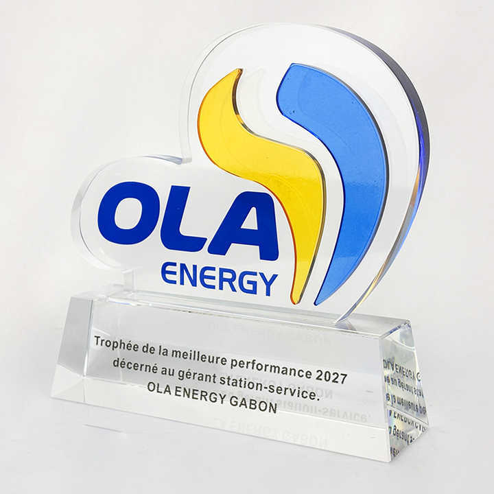 Personalized Customized Shape Glass Crystal Trophy MH-LJ0812