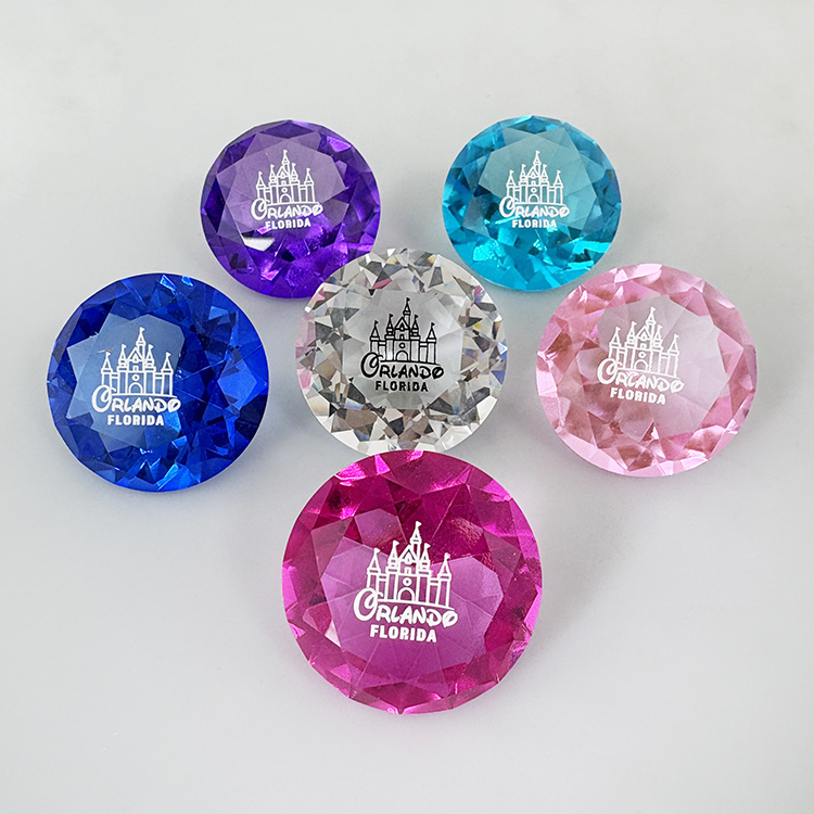 Multi Color Decorative Glass Diamonds Paperweight MH-9520