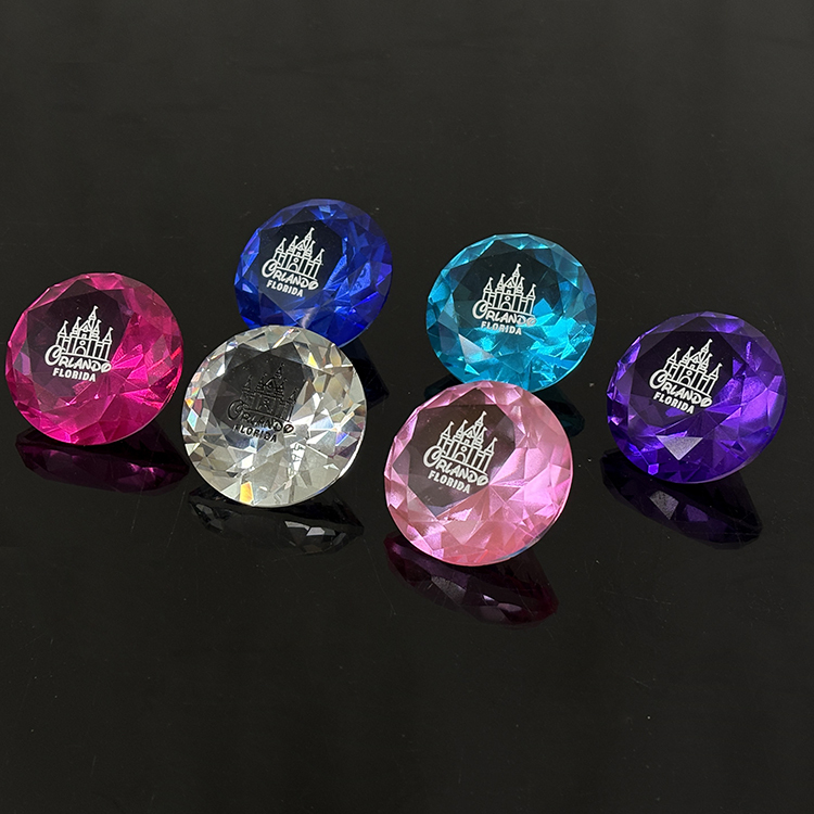 Multi Color Decorative Glass Diamonds Paperweight MH-9520