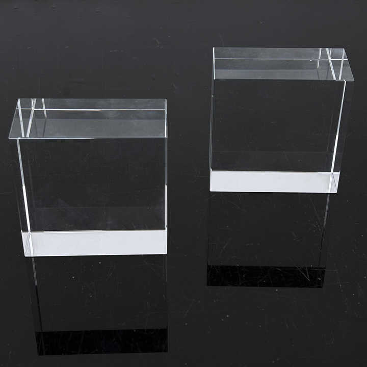 Blank square Crystal Glass Block Paperweight MH-F0661