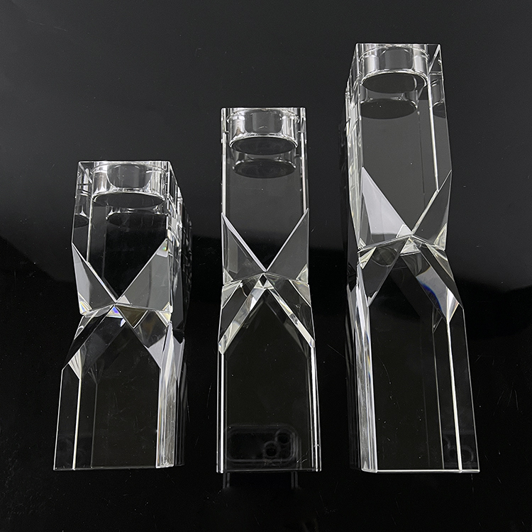 Crystal Block Tealight Candle Holder MH-1902