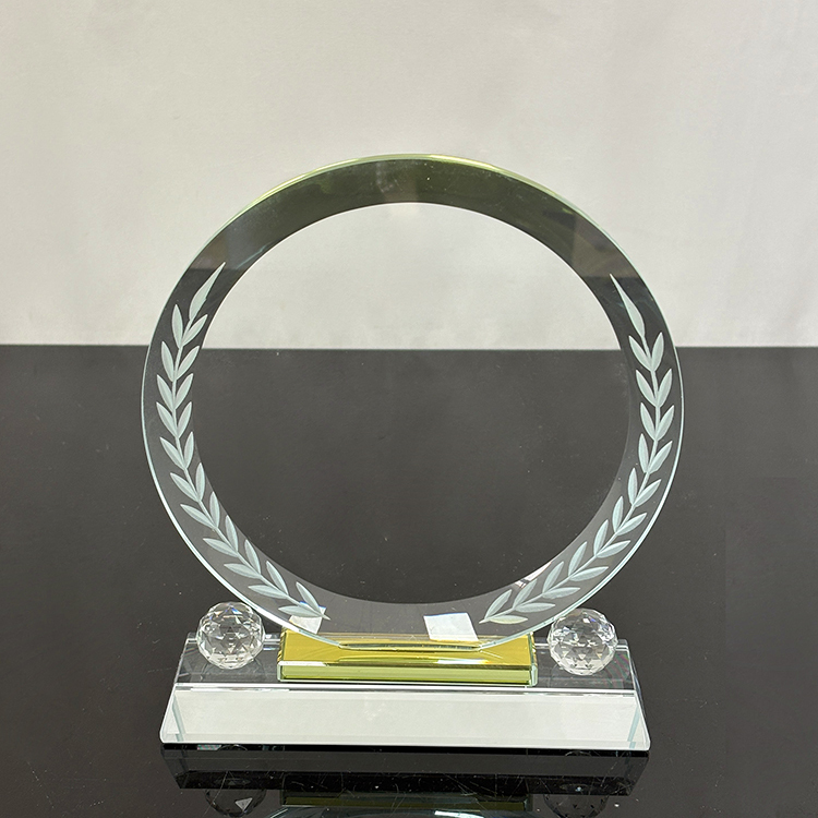 Blank Round Crystal Plaque Crystal Trophy Award MH-LJ0787