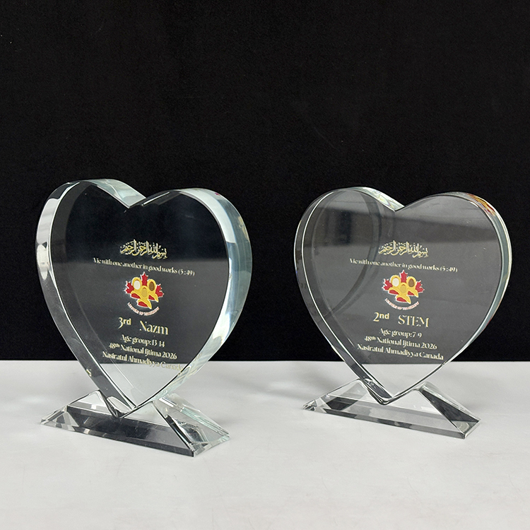 Personalized Heart Crystal Trophy Photo Frame Trophy MH-LJ0773