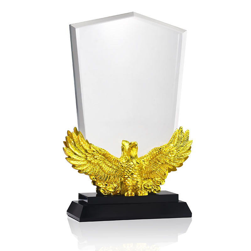 Wholesale Factory Price Fine Workmanship Creative Events Souvenirs Crystal Awards Golden Eagle Trophy
