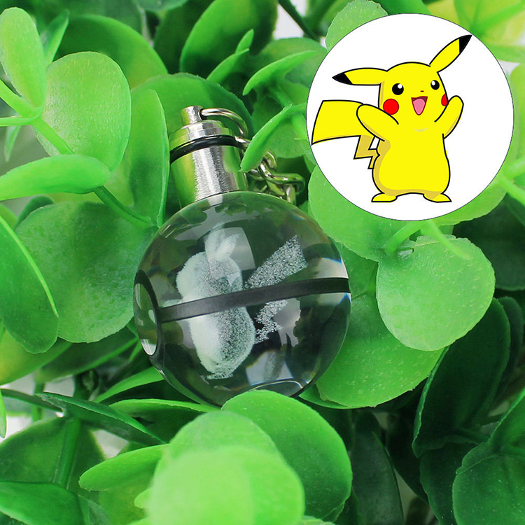 Crystal Ball 3D LED Night Light Key Ring MH-YS0484
