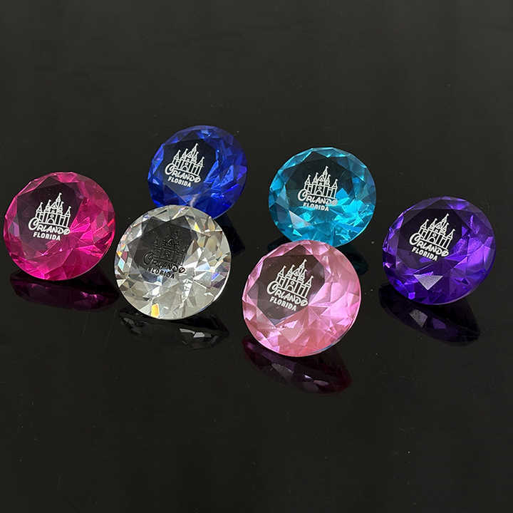 Multi Color Decorative Glass Diamonds Paperweight MH-9520