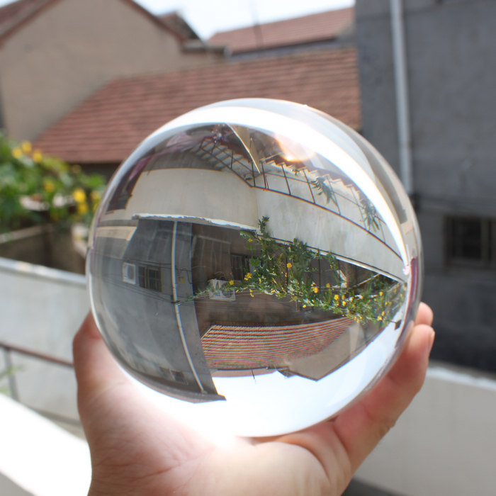 Factory Wholesale 40mm 50mm 60mm 80mm 100mm 160mm 200mm Large Size Transparent Jewelry Decor Glass Ball
