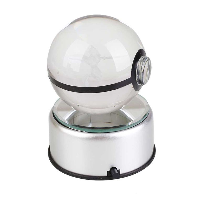 Crystal K9 Glass Ball 3D Lighting up Crystal  Ball LED Base MH-Q0224
