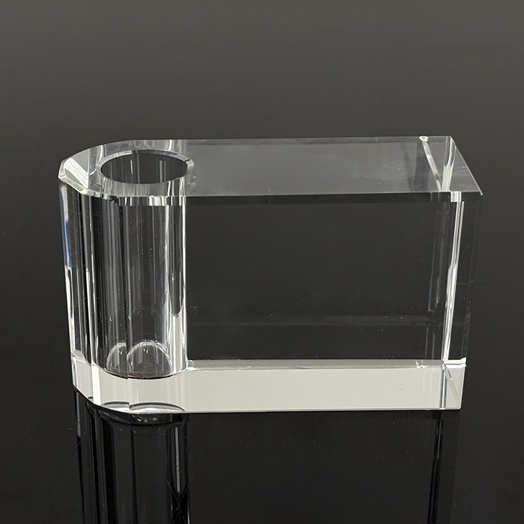 Clear Crystal Glass Pen Holder MH-B0400