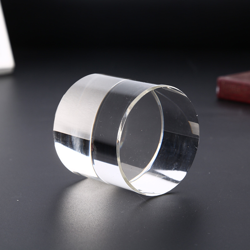 Blank Cylinder Crystal Paperweight