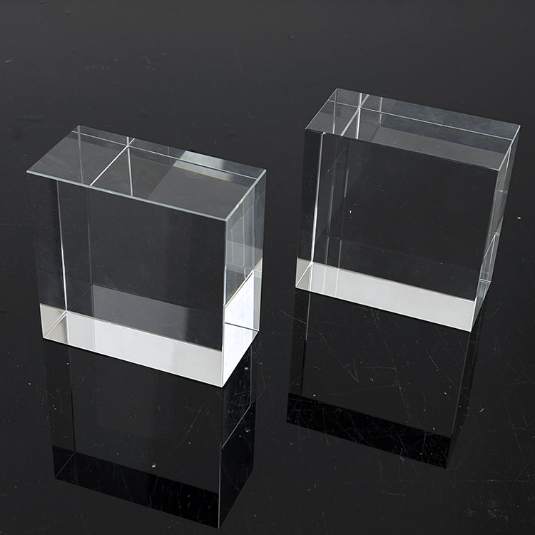 Blank square Crystal Glass Block Paperweight MH-F0661
