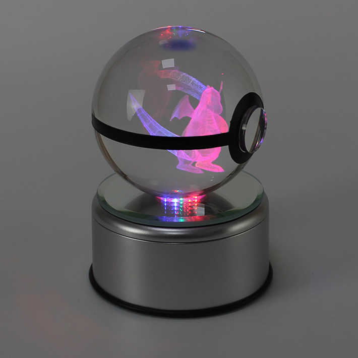 Crystal K9 Glass Ball 3D Lighting up Crystal  Ball LED Base MH-Q0224