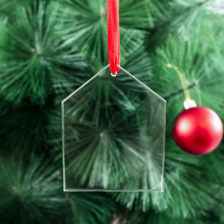 Factory Supplied Outdoor Decorations High Quality K9 Crystal Christmas Tree Ornaments with Personalized Names