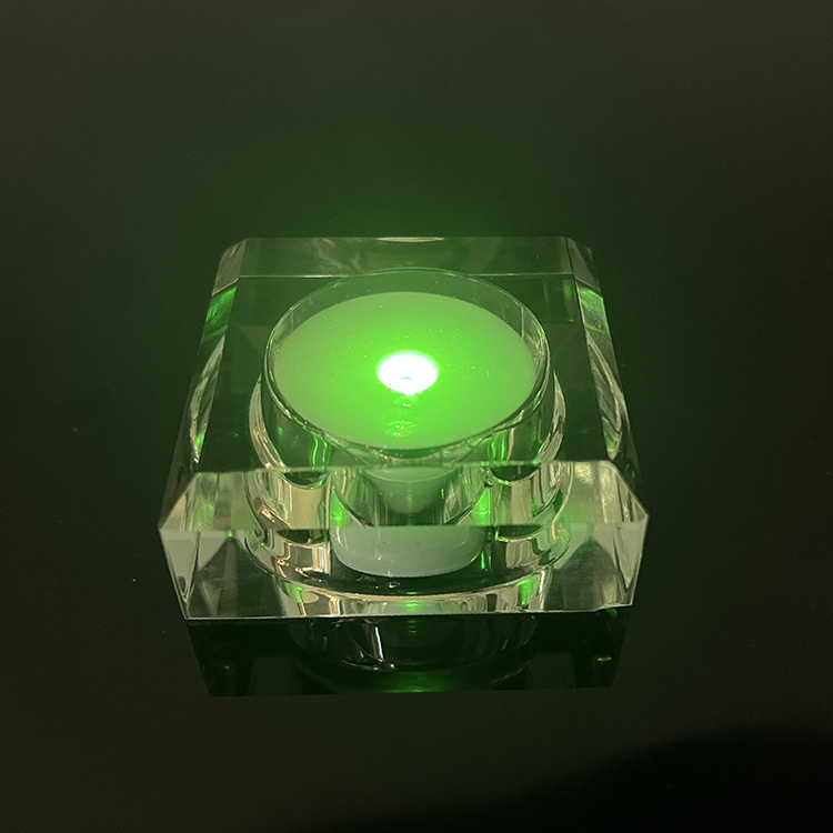 Rechargeable Clear Crystal square Base Led Light Base for Ball or Globe MH-Q0249