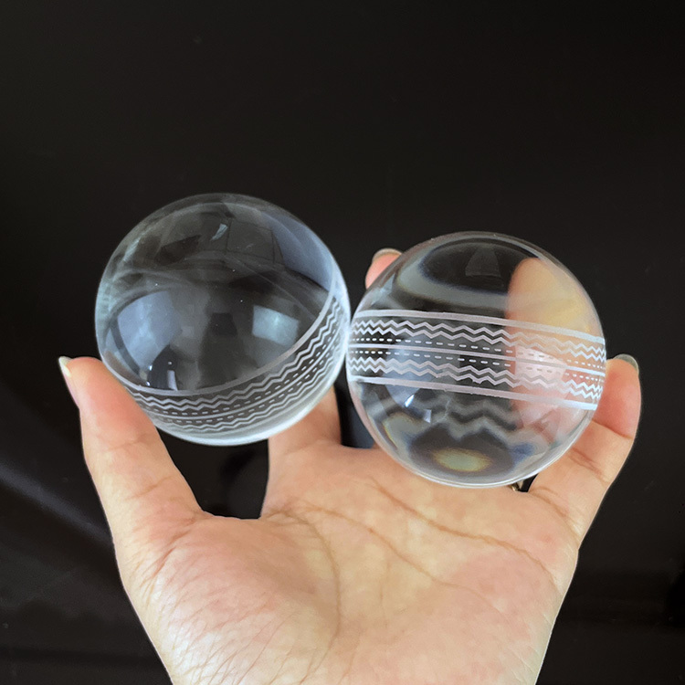 Crystal Glass Cricket Ball Paperweight Crystal MH-Q0271