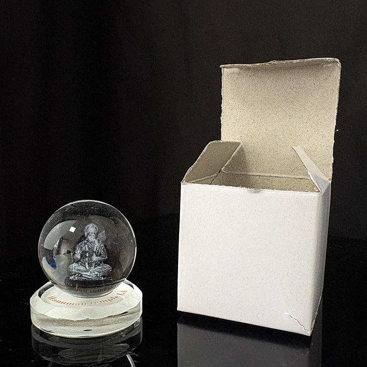 Laser Hinduism Crystal  Ball with Base for Car Decoration MH-Q0291
