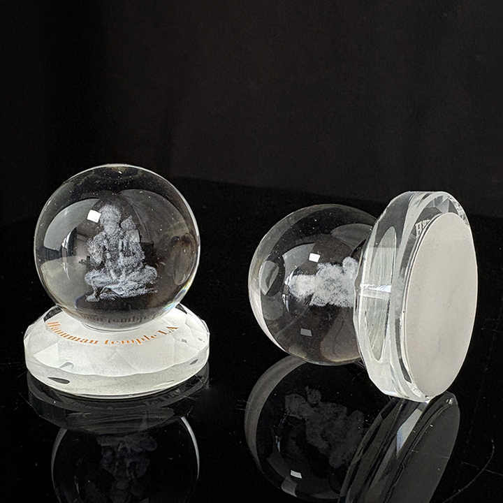 Laser Hinduism Crystal  Ball with Base for Car Decoration MH-Q0291