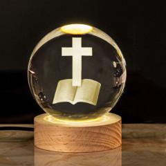 Bible with cross