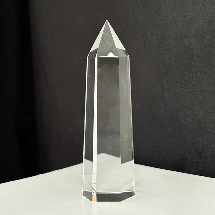 Blank Obelisk Crystal Glass Block Paperweight MH-F0701