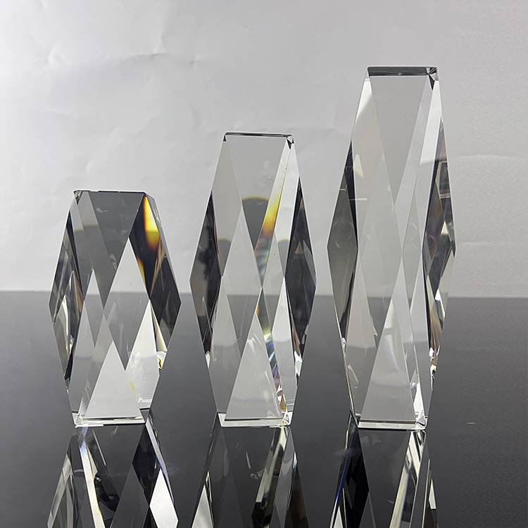 3D Laser Glass Crystal Cube Paperweight MH-F0515