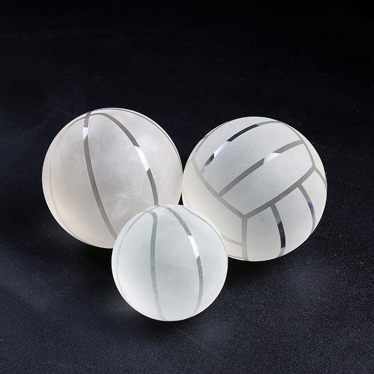 Optical Crysta  Glass Basketball and Volleyball for Sports Events MH-Q0252
