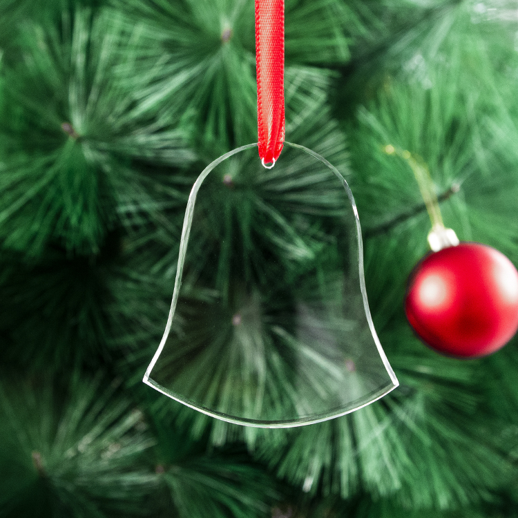 2026 Factory Cheap K9 Blank Glass Christmas Ornament Custom with 3d Laser Christmas Tree Ornaments for Christmas Dec