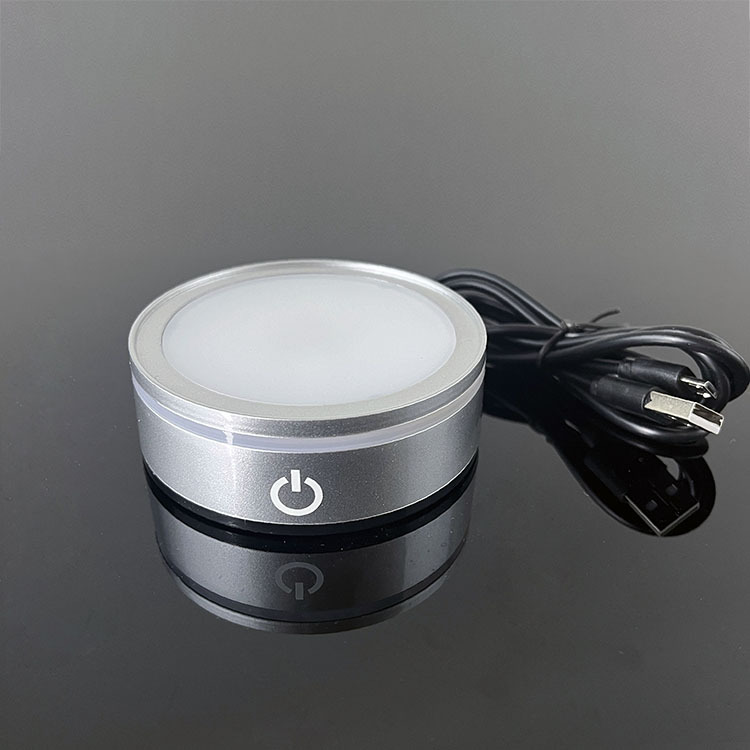Rechargeable Plastic Base Led Light Base with USB Line for Ball or Globe MH-Q0257