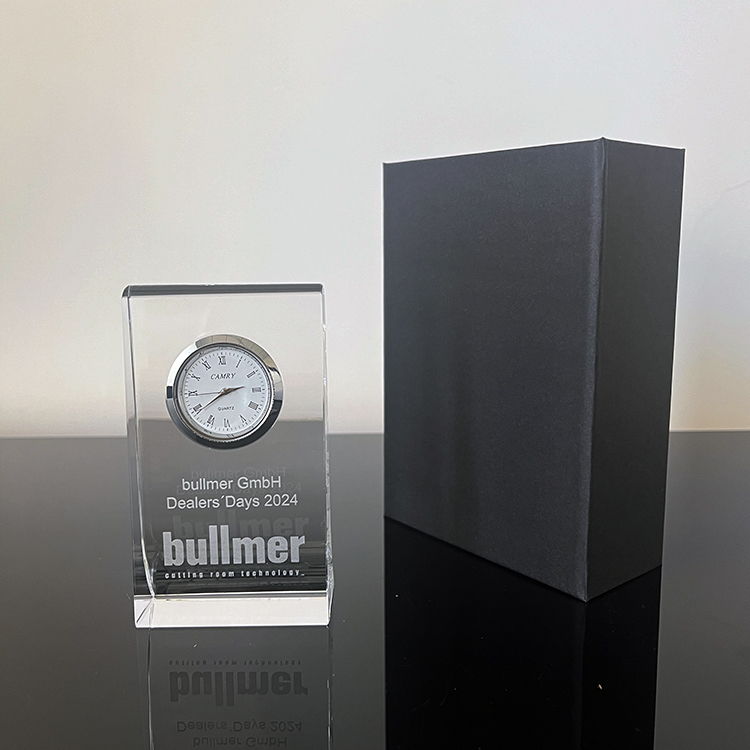 Personalized Business Award Crystal Clock MH-C0209