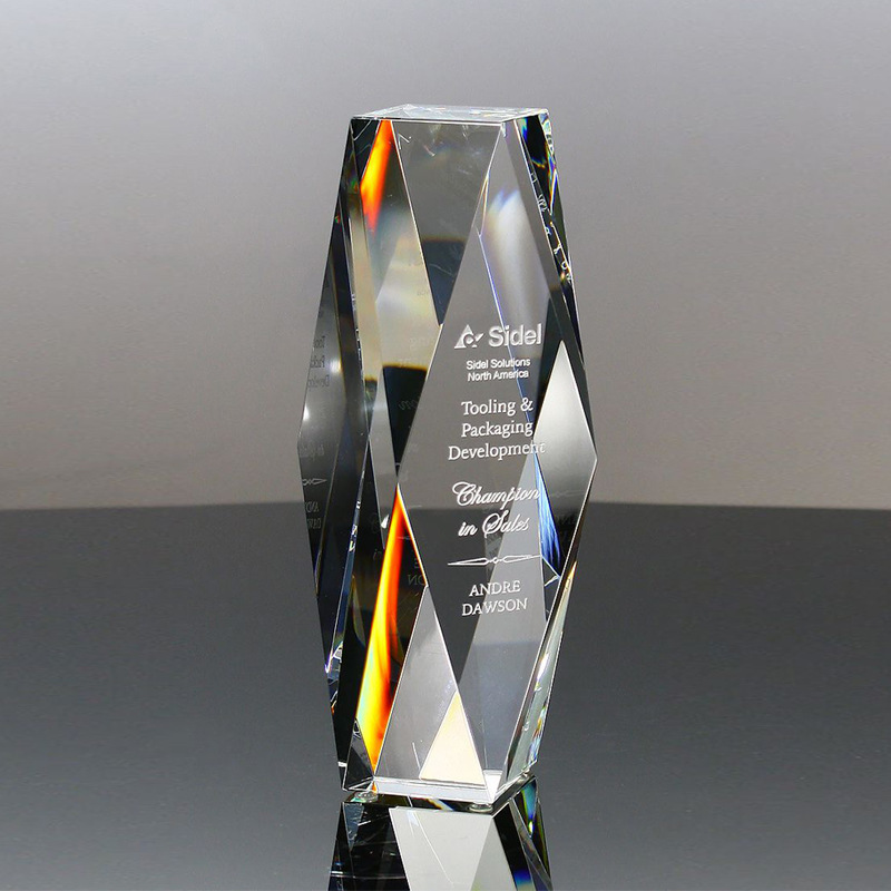 3D Laser Glass Crystal Cube Paperweight MH-F0515