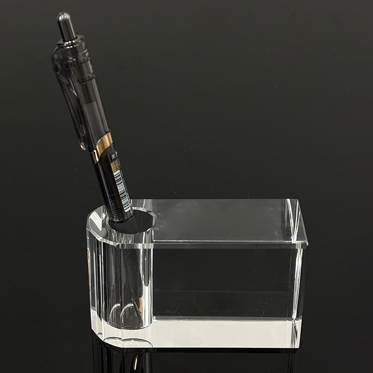 Clear Crystal Glass Pen Holder MH-B0400