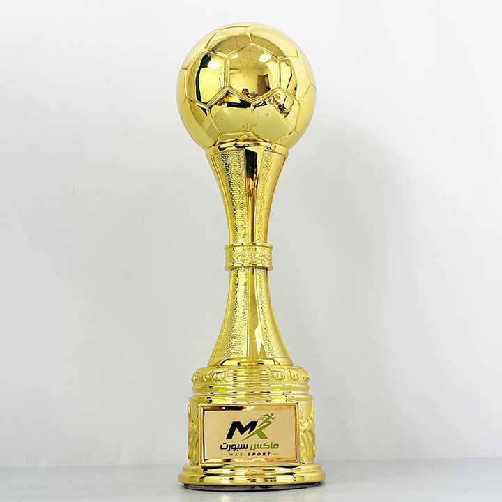Tall 38cm Gold Silver Bronze Resin Football Sports Events Trophy Award MH-LJ0754