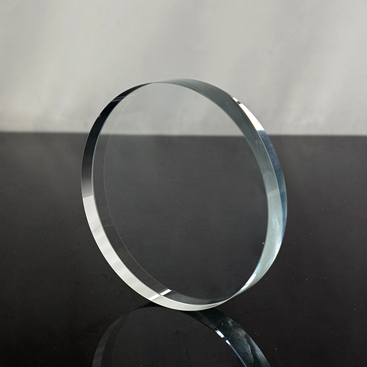 Blank Clear Round Shape Crystal Disc Paperweight MH-F0703