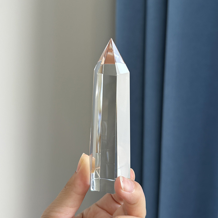 Blank Obelisk Crystal Glass Block Paperweight MH-F0701