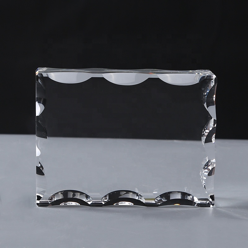 Clear 3D Laser Crystal Block Souvenir Crafts K9 Glass Cube Blank Crystal for Engraving